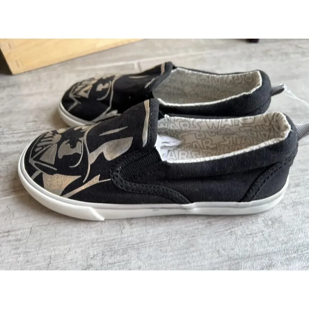 Baby Gap x Star Wars Darth Vader Slip On Shoes Boys Kids Toddler NEW 11 Casual